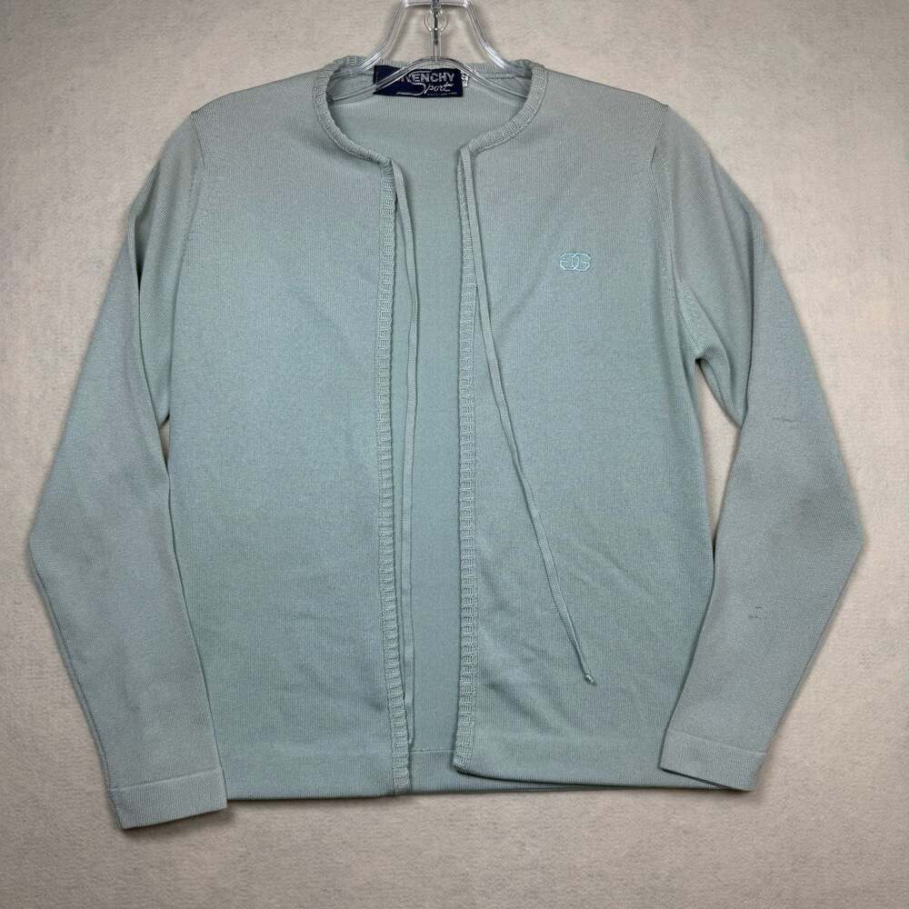 Givenchy Sport Light Blue Full-Zip Womens Cardigan Sweater Size  34/Small